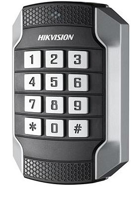 Hikvision DS-K1104MK kártyaolvasó, billentyűzet, Mifare, IP65